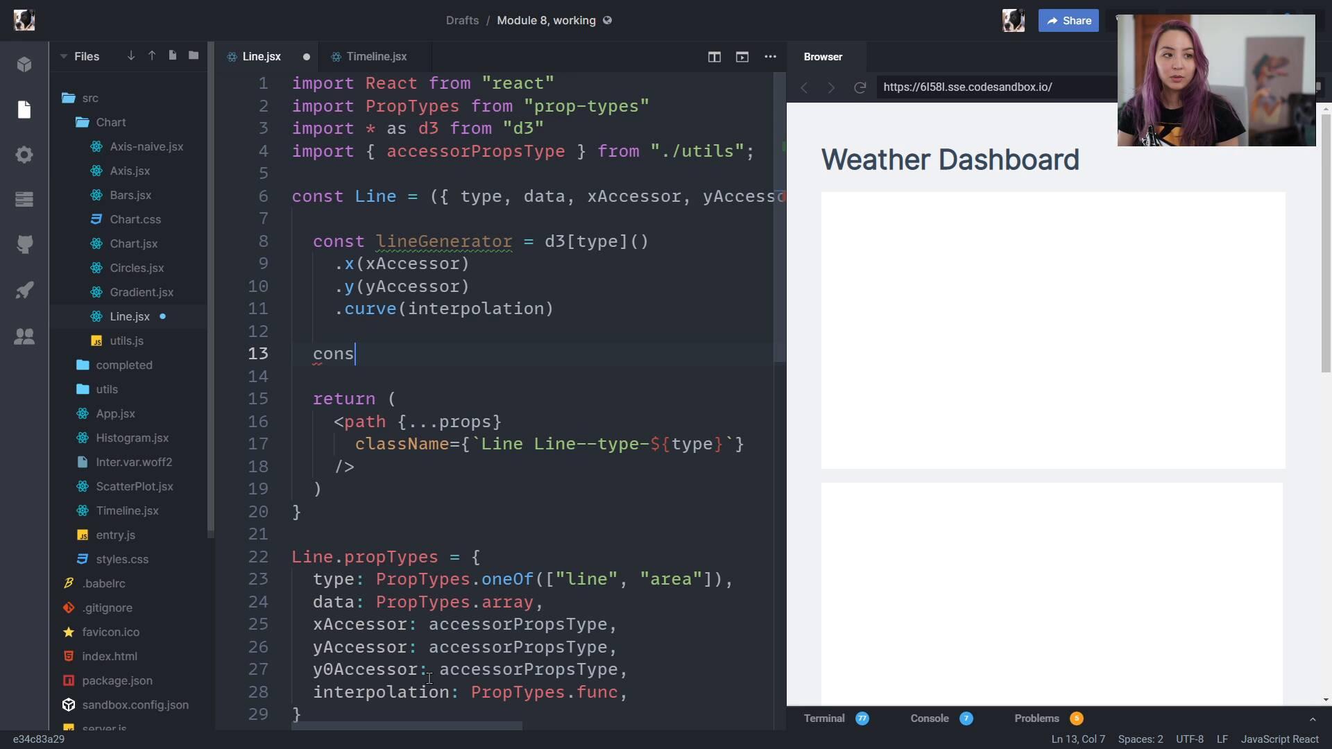 Drawing our data in React