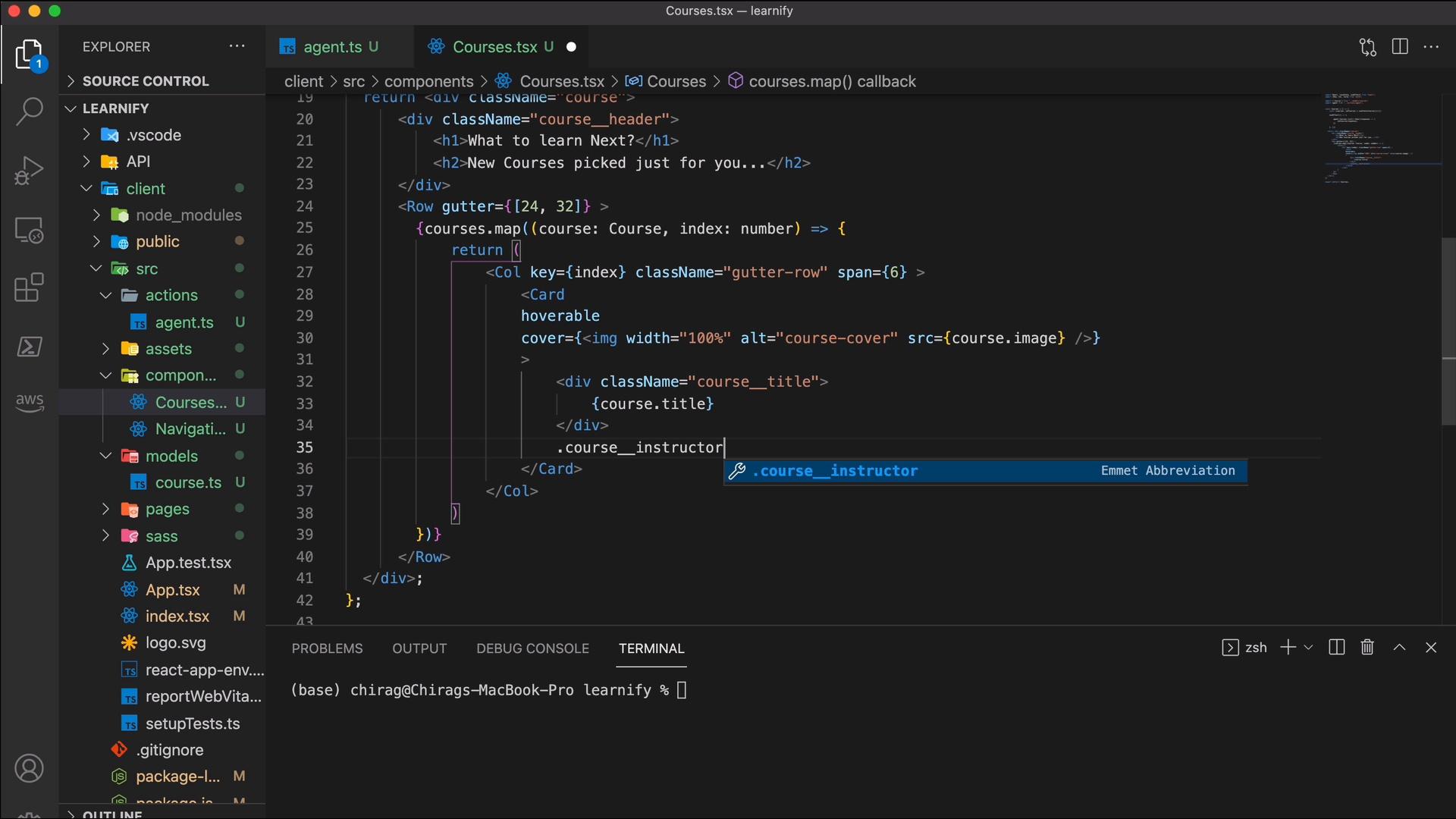 Making Course Component