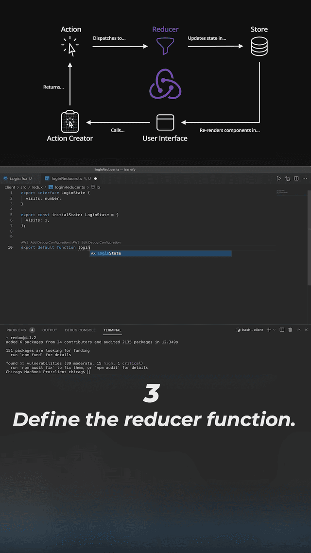 Creating a Reducer Function | React Redux in Under a Minute