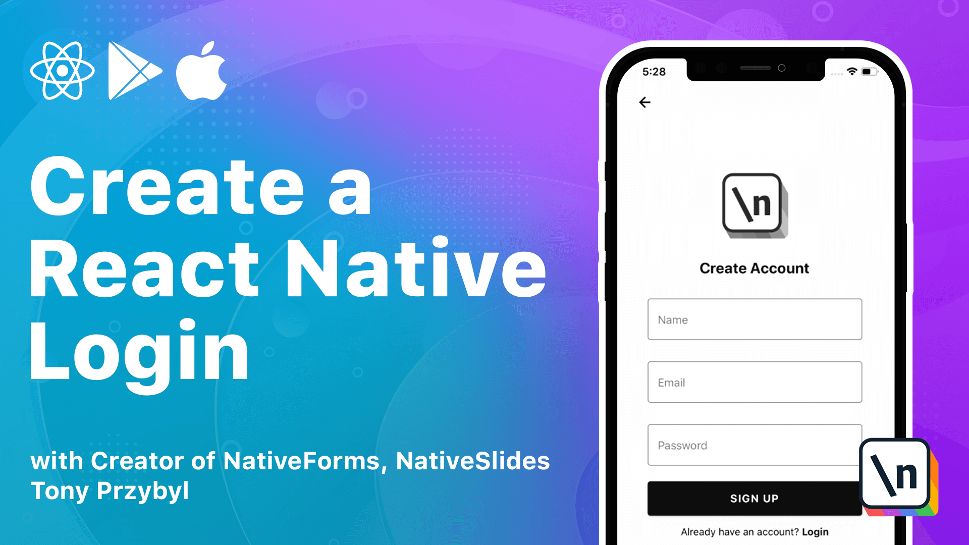 Creating a React Native Login