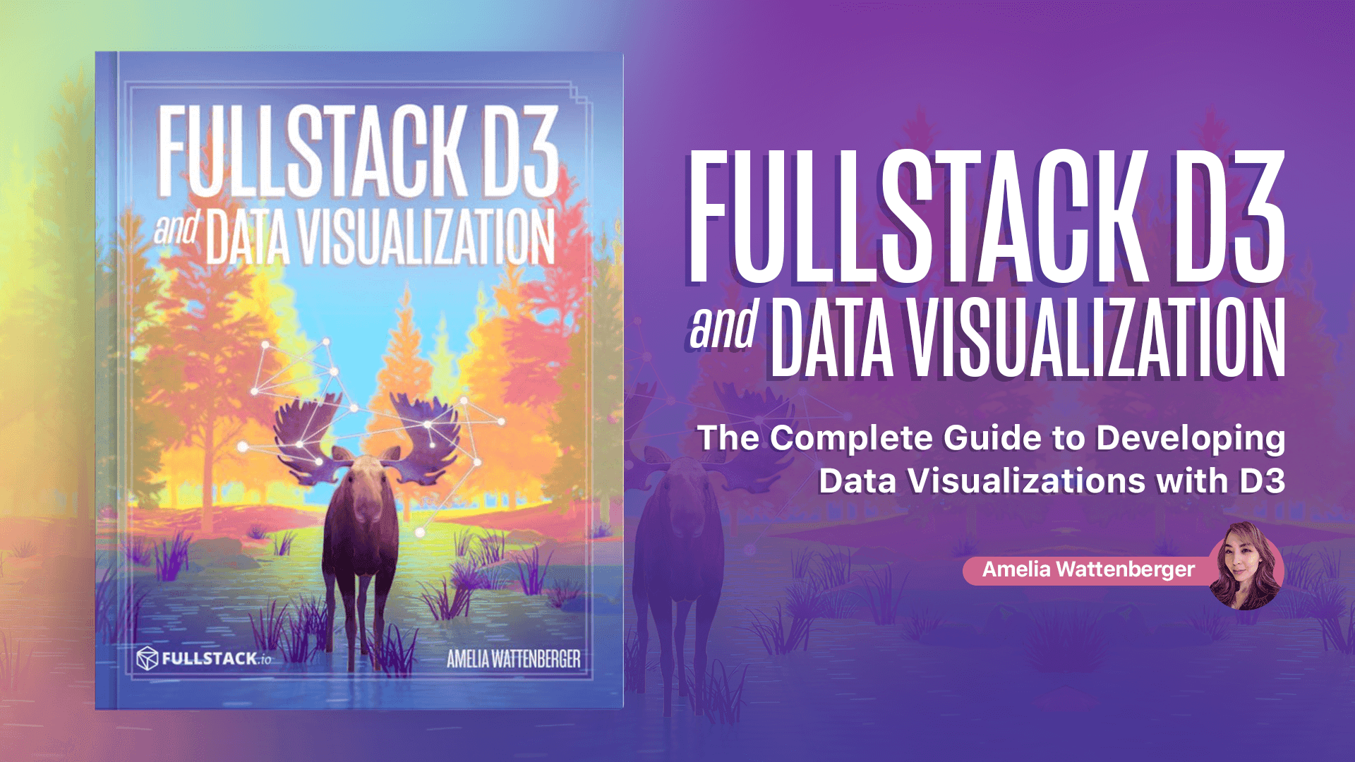 Thumbnail for the \newline course Fullstack D3 and Data Visualization