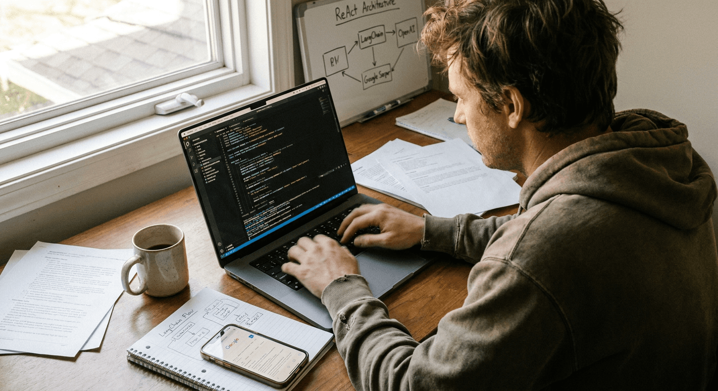 Build a ReAct React Web App with LangChain, OpenAI, and Google Serper