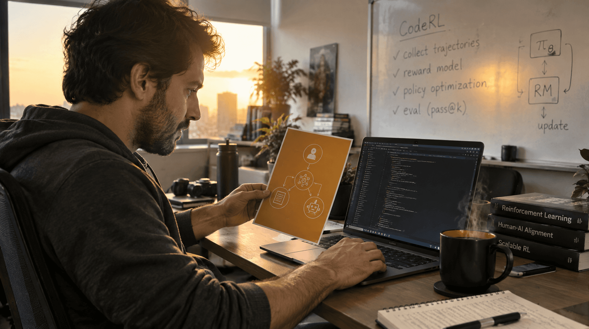 Reinforcement Learning Examples Behind Modern LLMs: RLHF, RLAIF, and CodeRL in Practice