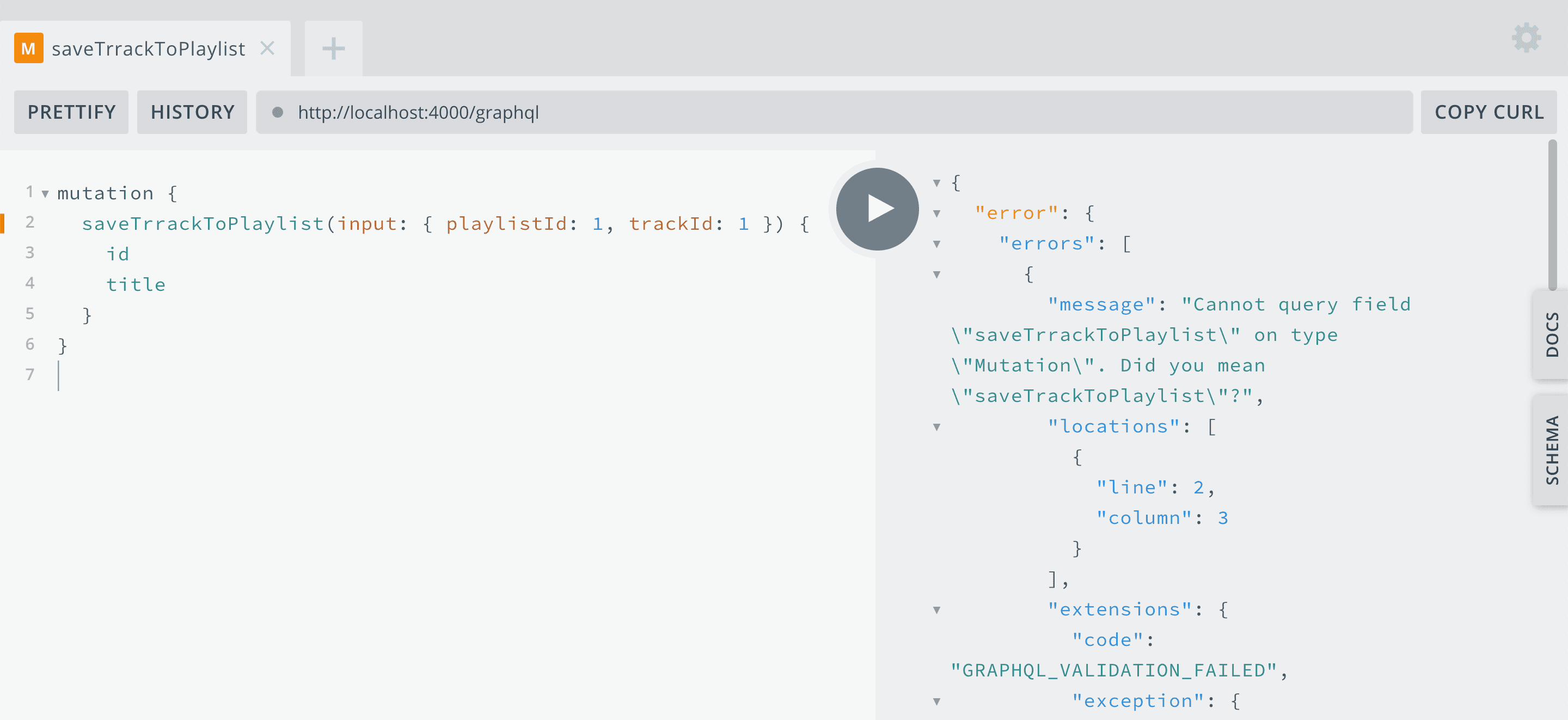 Error Handling in GraphQL