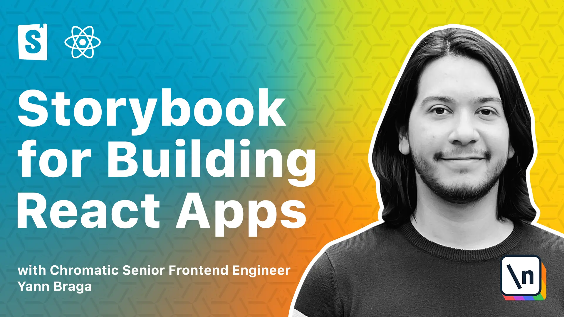 Thumbnail for the \newline course Storybook for React Apps