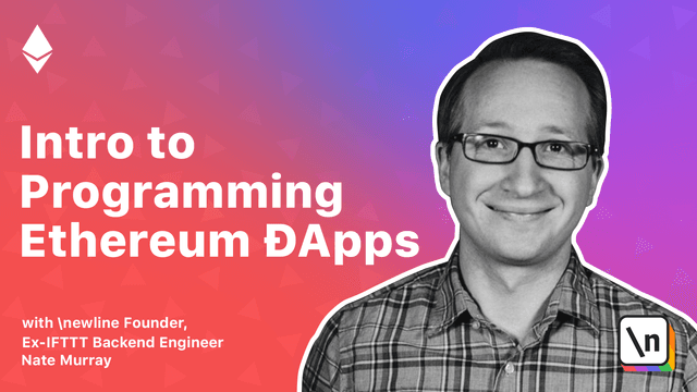 Thumbnail of newline course Intro to Programming Ethereum ĐApps