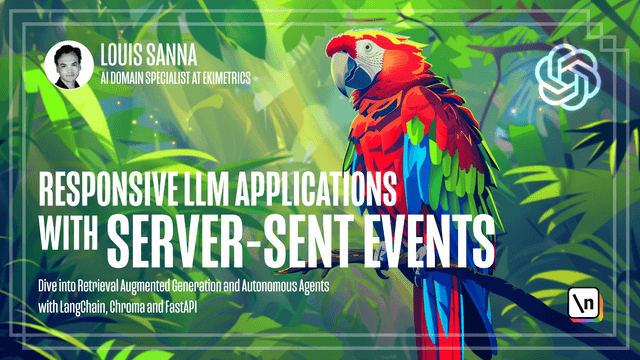 Thumbnail of newline course Responsive LLM Applications with Server-Sent Events